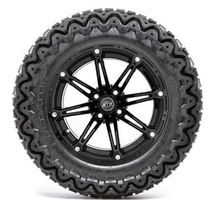 14” GTW Element Matte Black Wheels with 23” Predator A/T Tires – Set of 4