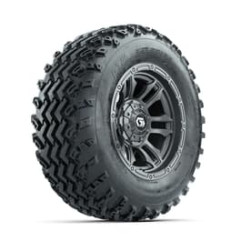 GTW&reg; Shogun Gunmetal 12 in Wheels with 23X10.00-12 Rogue All-Terrain Tires – Full Set