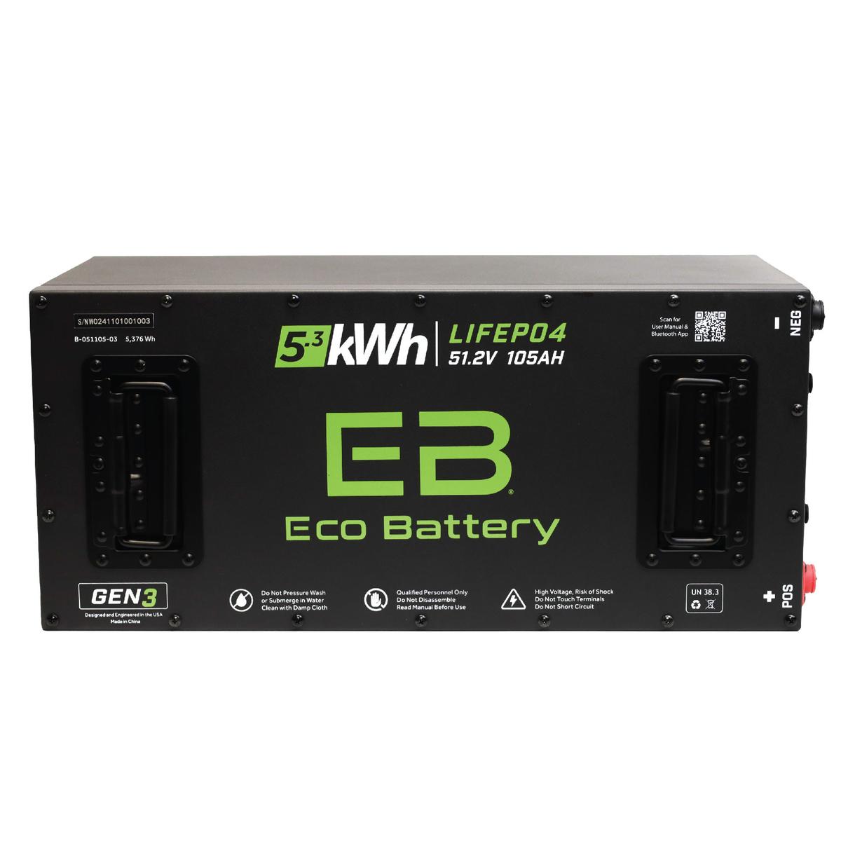 ICON EV 2017-2021 Eco Lithium 51v 105Ah GEN3 "Toyota MCU" Battery Bundle - Skinny