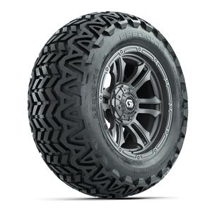 GTW® Shogun Gunmetal 14 in Wheels with 23x10-14 Predator All-Terrain Tires – Full Set