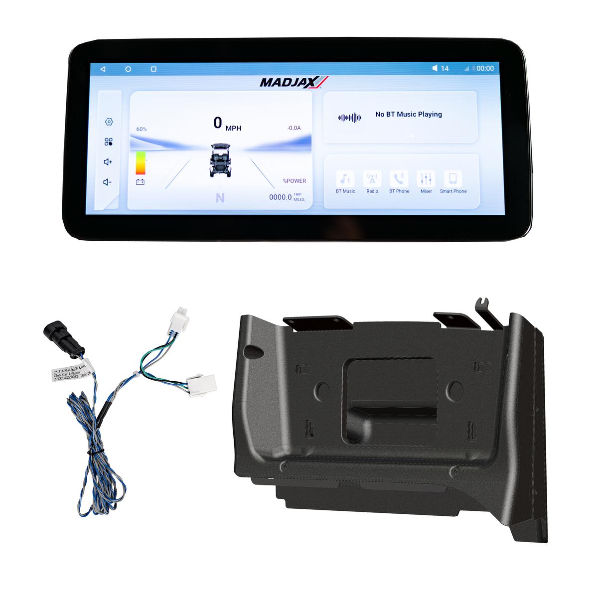 MadJax&reg; Kinect&trade; Display Screen Kit for A/C motor Club Car Electric Models with OEM Lithium Battery (Years 2019-2025)
