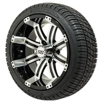 Set of (4) 14 inch GTW&reg; Tempest Wheels Mounted on Fusion Street Tires