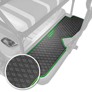 Xtreme Rear Floor Mat for ICON I40, i60 Rear Seats - Black/Green