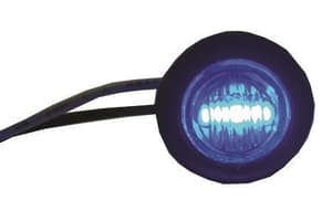Blue 3/4&Prime; LED Round Light with Rubber Gasket Waterpr