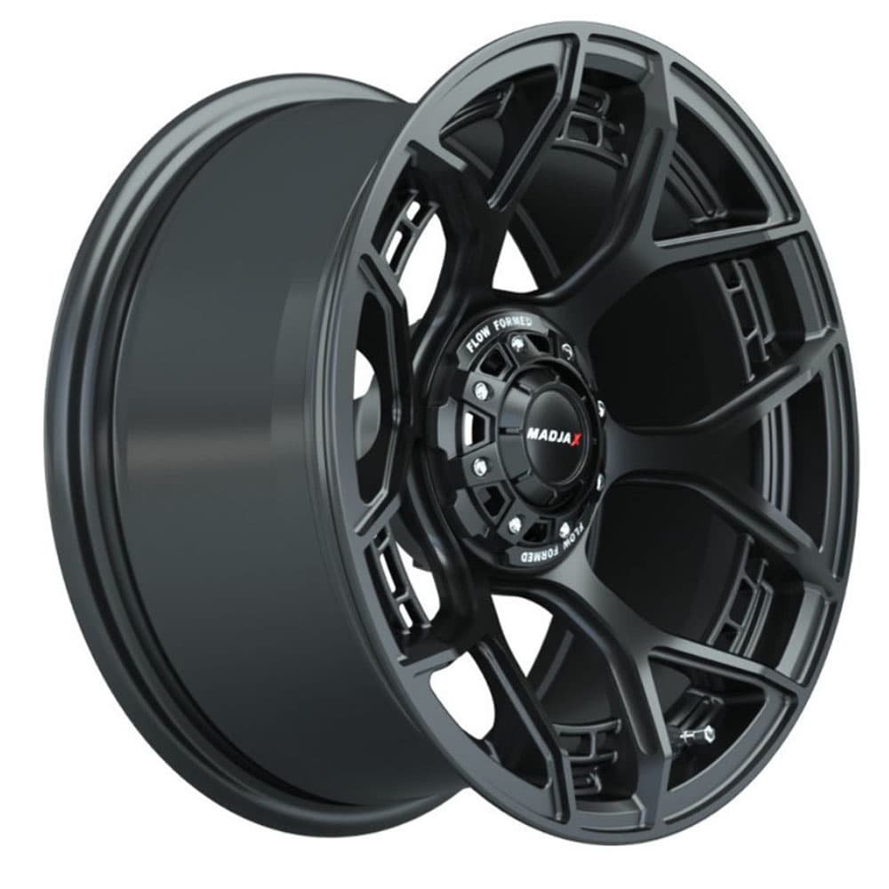 Set of (4) 15&quot; MadJax&reg; Flow Form Evolution Matte Black Wheels with GTW&reg; Fusion GTR Street Tires