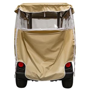RedDot Yamaha Drive2 2-Passenger Beige 3-Sided Over-the-Top Vinyl Enclosure (Years 2017-Up)