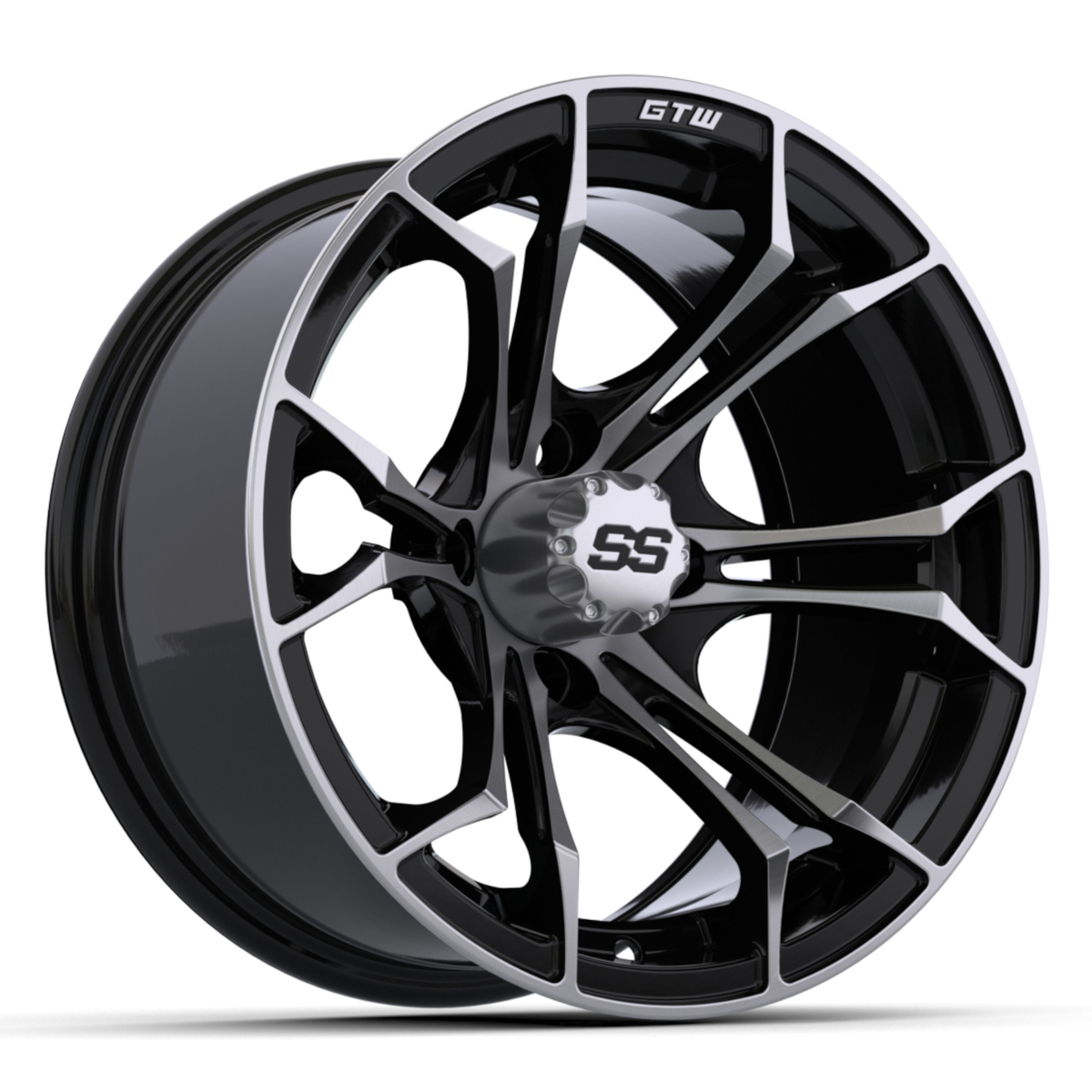 14″ GTW® Spyder Black with Machined Accents Wheel - Nivel Parts