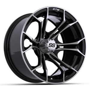 14&Prime; GTW&reg; Spyder Black with Machined Accents Wheel