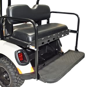 GTW&reg; MACH3 Rear Flip Seat for EZGO TXT - Black (Years 1994.5-Up)