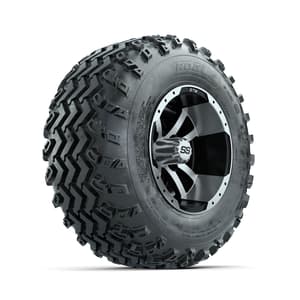 GTW Storm Trooper Machined/Black 10 in Wheels with 20x10.00-10 Rogue All Terrain Tires – Full Set