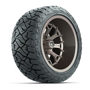 GTW&reg; Assault Matte Bronze 14 in Wheels with 23X10-R14 Maverick Steel Belted Radial All-Terrain Tires - Full Set