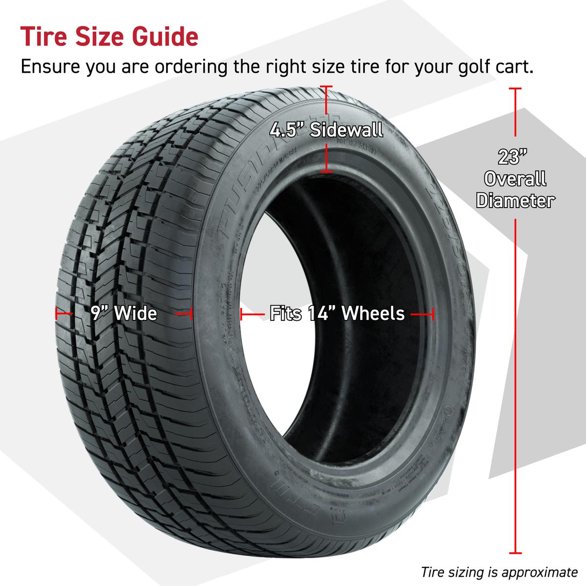GTW&reg; Bravo Matte Bronze 14 in Wheels with 255/50-R14 Fusion STR DOT Approved Street Tires - Full Set