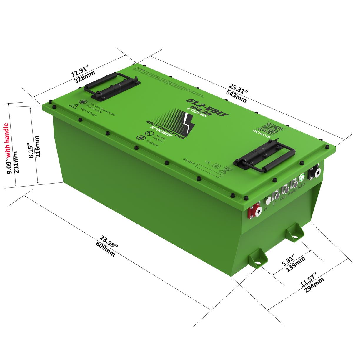 Bolt Energy 51V 160AH Standard Accessory Battery Kit