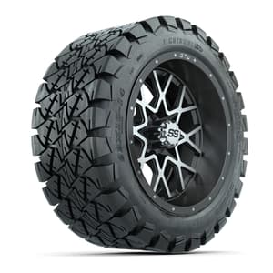 Set of (4) 14 in GTW Vortex Wheels with 22x10-14 GTW Timberwolf All-Terrain Tires