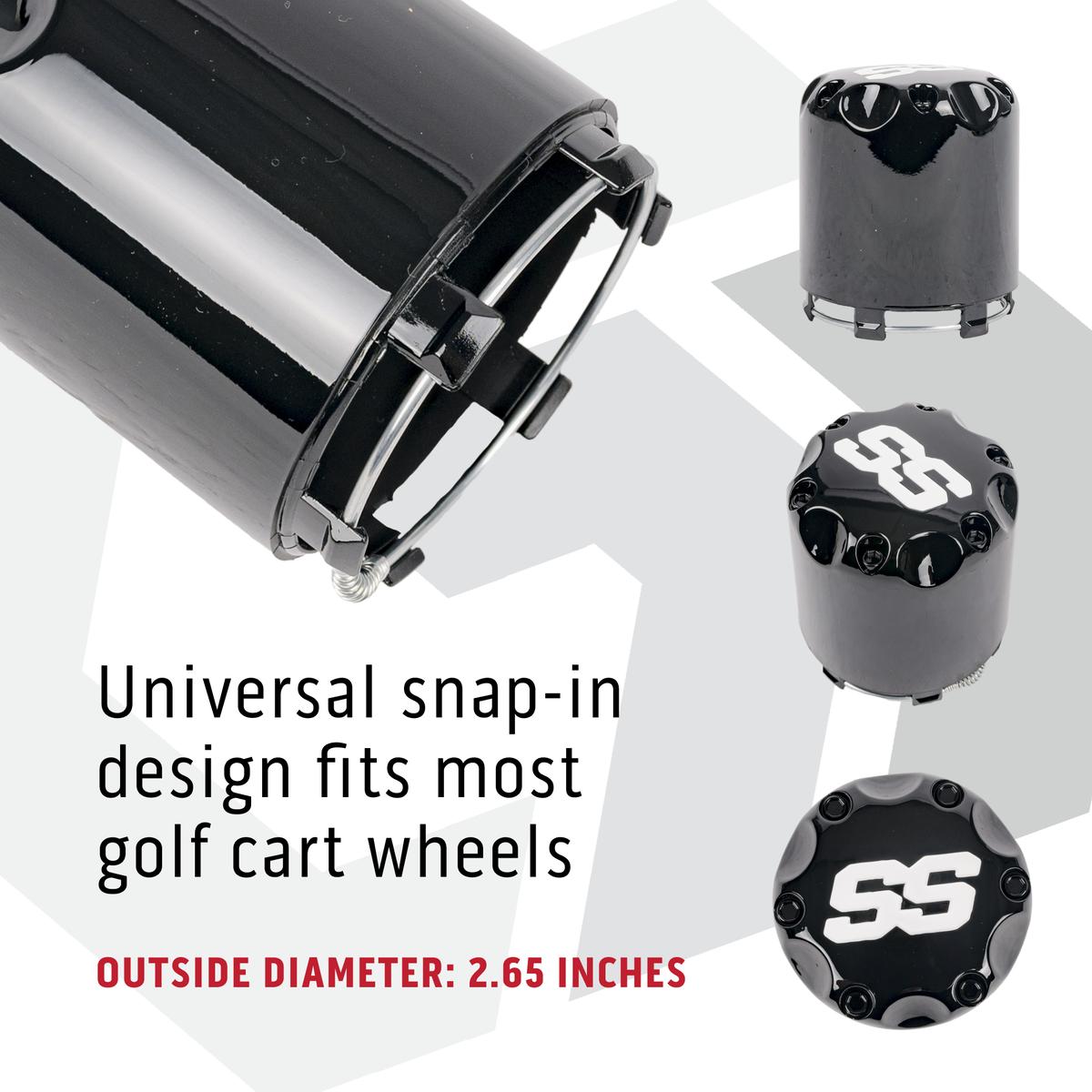 GTW&reg; Snap-In Gloss Black SS Center Cap
