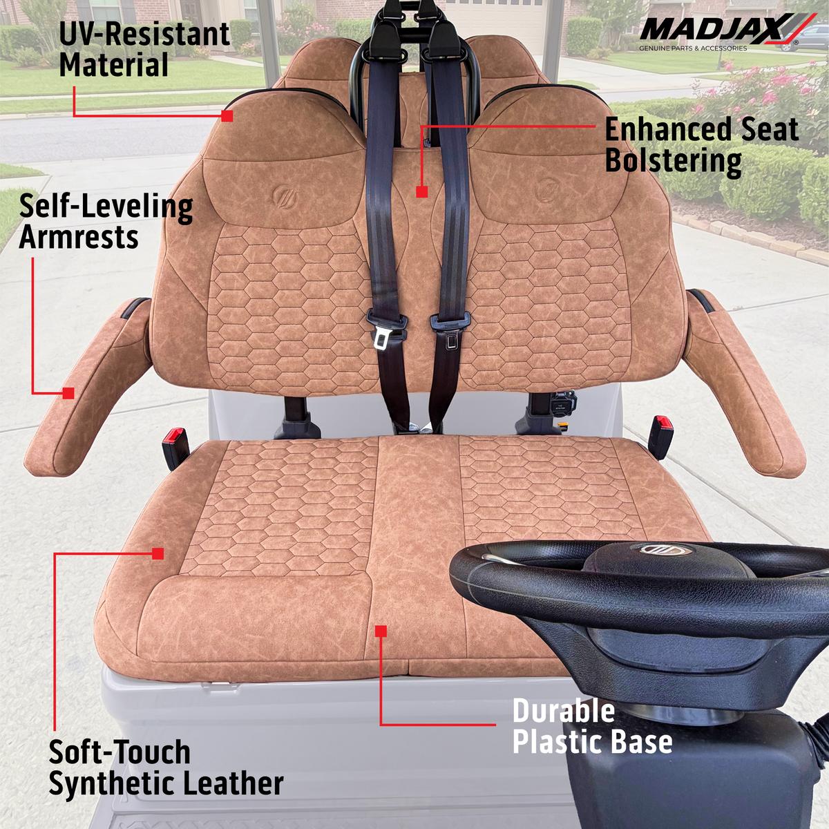 MadJax&reg; Ascent Brown Seat Cushion Set