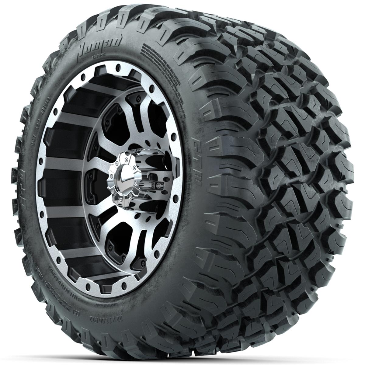 Set of (4) 12 in GTW Omega Wheels with 22x11-R12 GTW Nomad All-Terrain Tires