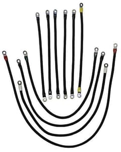 4 Gauge 600A Weld Cable Set for Club Car iQ (Years 2000-Up)