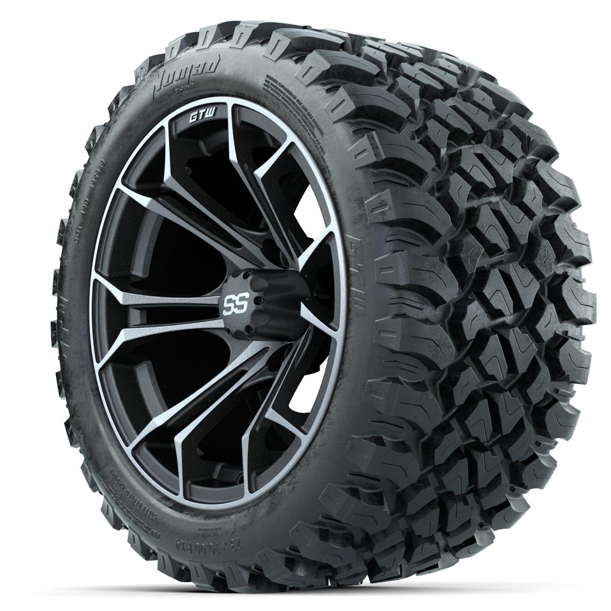 GTW Spyder Matte Grey 14 in Wheels with 23x10-14 GTW Nomad All-Terrain Tires – Full Set