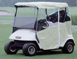 1994-Up EZGO TXT - Red Dot 3-Sided White Over-The-Top Soft Enclosure