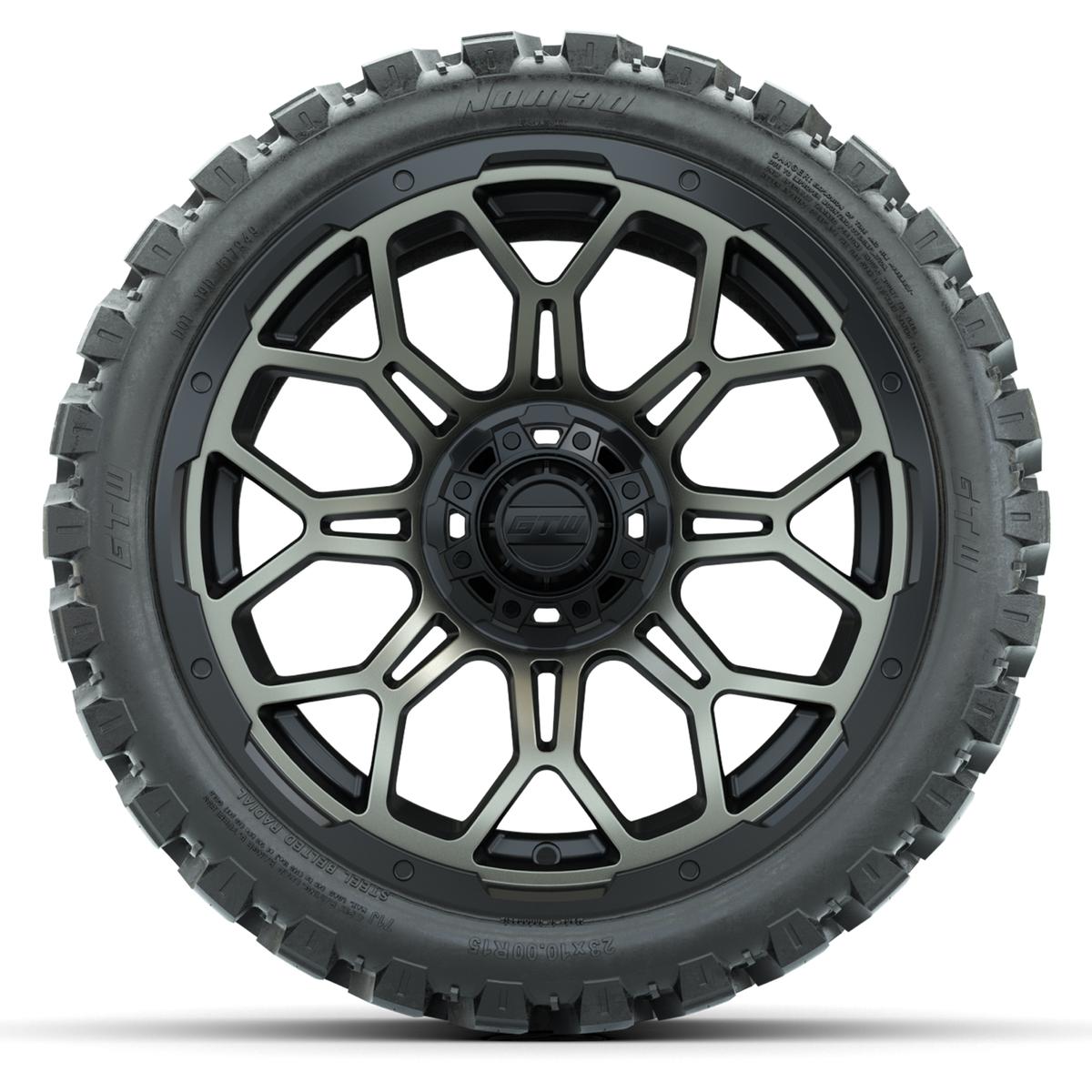 Set of (4) 15&Prime; GTW Bravo Bronze Wheels with 23x10-R15 Nomad All-Terrain Tires