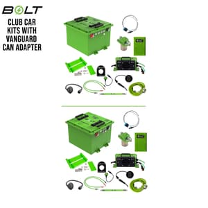 Bolt Energy Club Car Battery Kits with Vanguard CAN Adapter