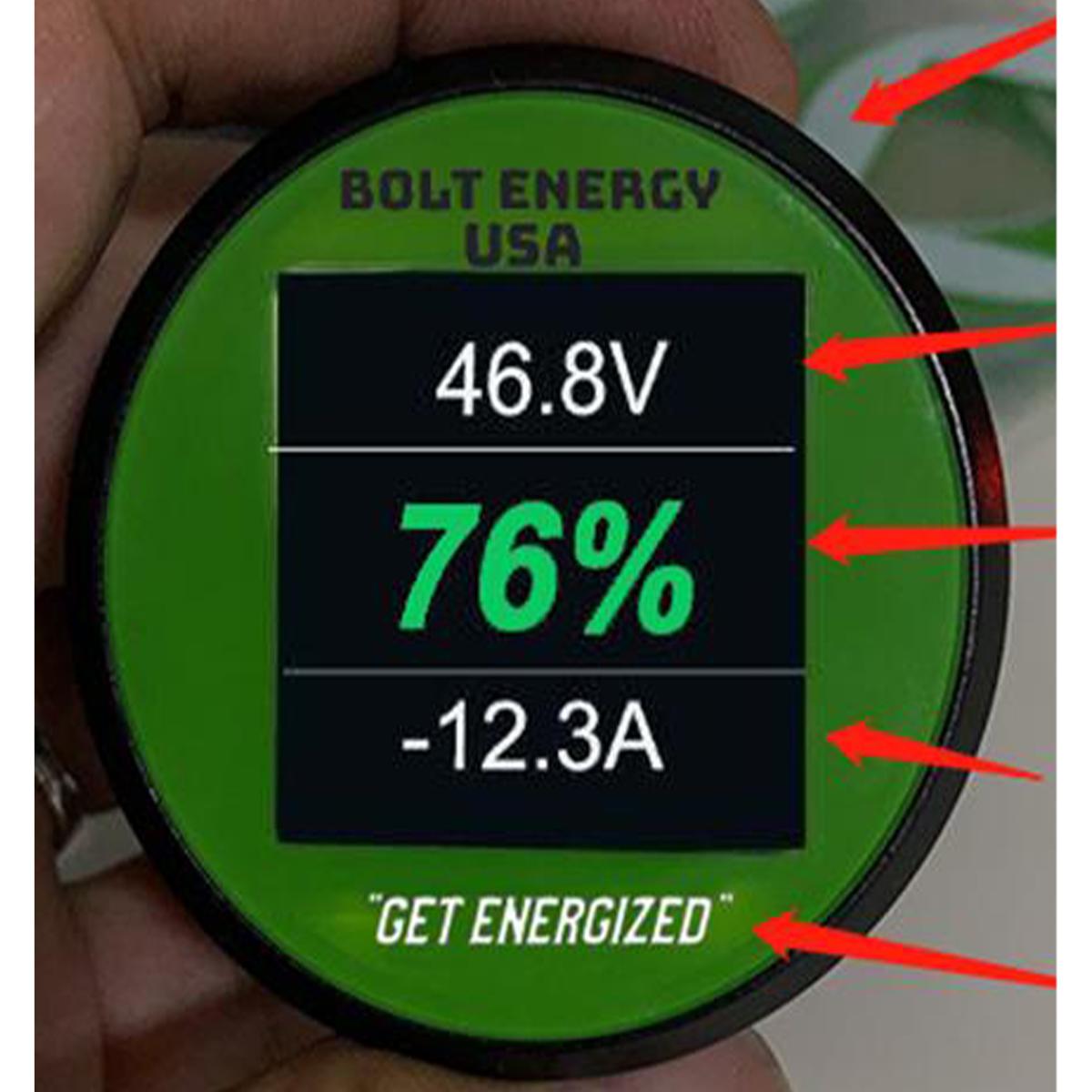 Bolt Energy SOC meter with power button built in