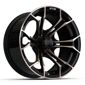 14&Prime; GTW&reg; Spyder Matte Black with Bronze Accents Wheel