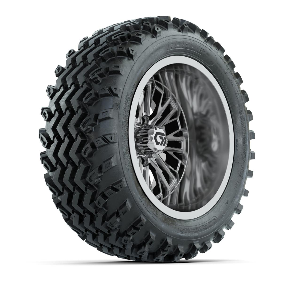 GTW&reg; Viper Chrome 14 in Wheels with 23X10-R14 Rogue All-Terrain Tires - Full Set