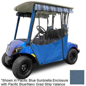 RedDot&reg; Chameleon Enclosure With Sapphire Blue Sunbrella Fabric for Yamaha Drive2 (Years 2017-Up)