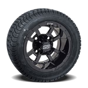 10” GTW Storm Trooper Black Wheels with 18” Fusion Street Tires – Set of 4