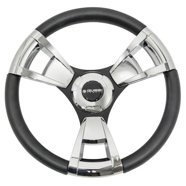 1996-Up Yamaha - Gussi Italia Model 13 Black and Chrome Steering Wheel