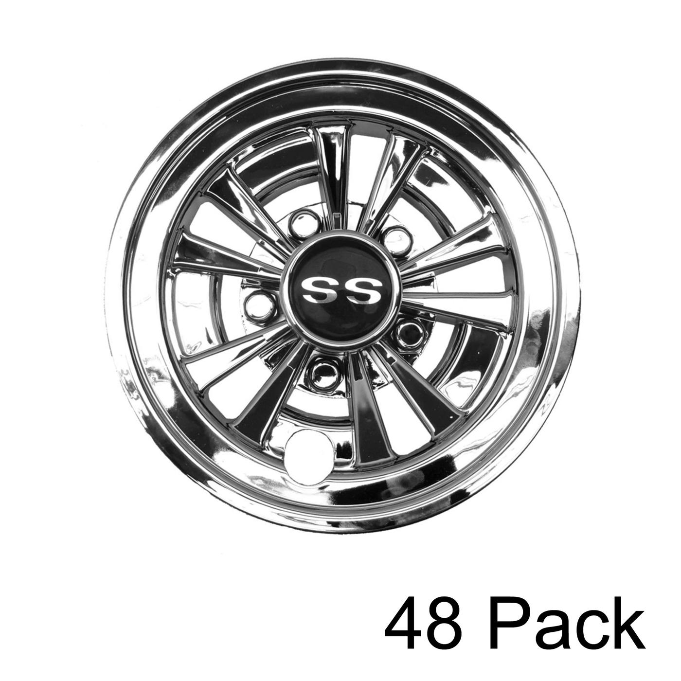 GTW 8 inch Golf Cart Wheel Covers - 48 Pack