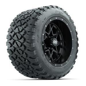 Set of (4) 12 in GTW Vortex Wheels with 20x10-R12 GTW Nomad All-Terrain Tires