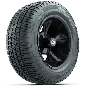 Set of (4) 12 in GTW Godfather Wheels with 215/50-R12 Fusion S/R Street Tires