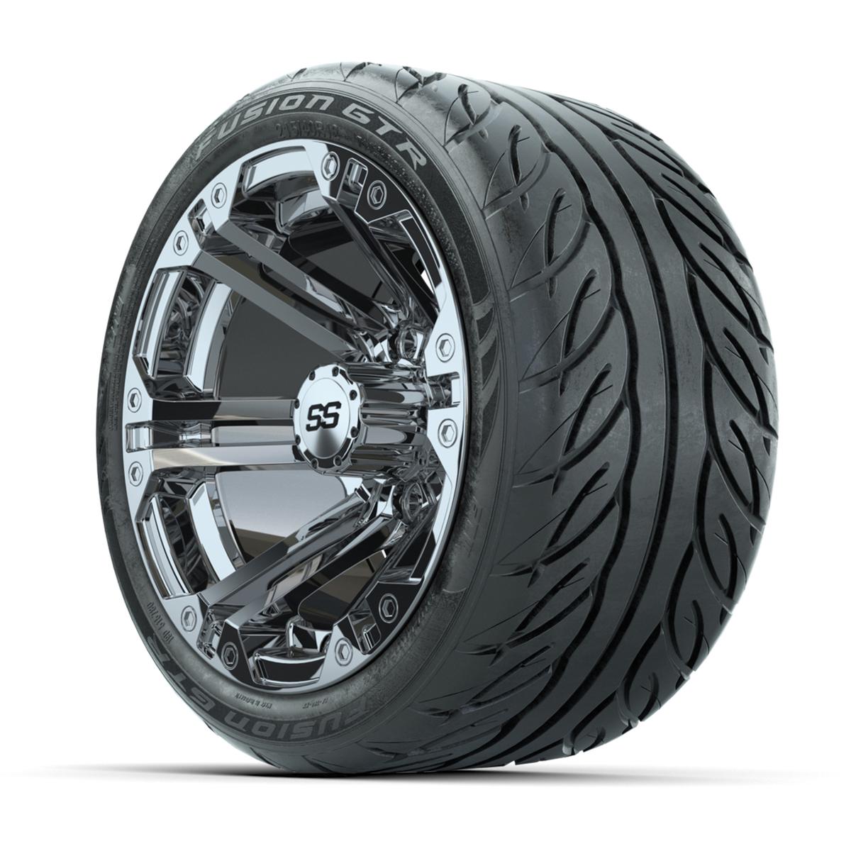 Set of (4) 12 in GTW Specter Wheels with 215/40-R12 Fusion GTR Street Tires