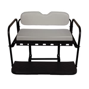 GTW MACH3 Rear Flip Seat for Club Car Precedent, Tempo, &amp; Onward - Gray (Years 2004-Up)