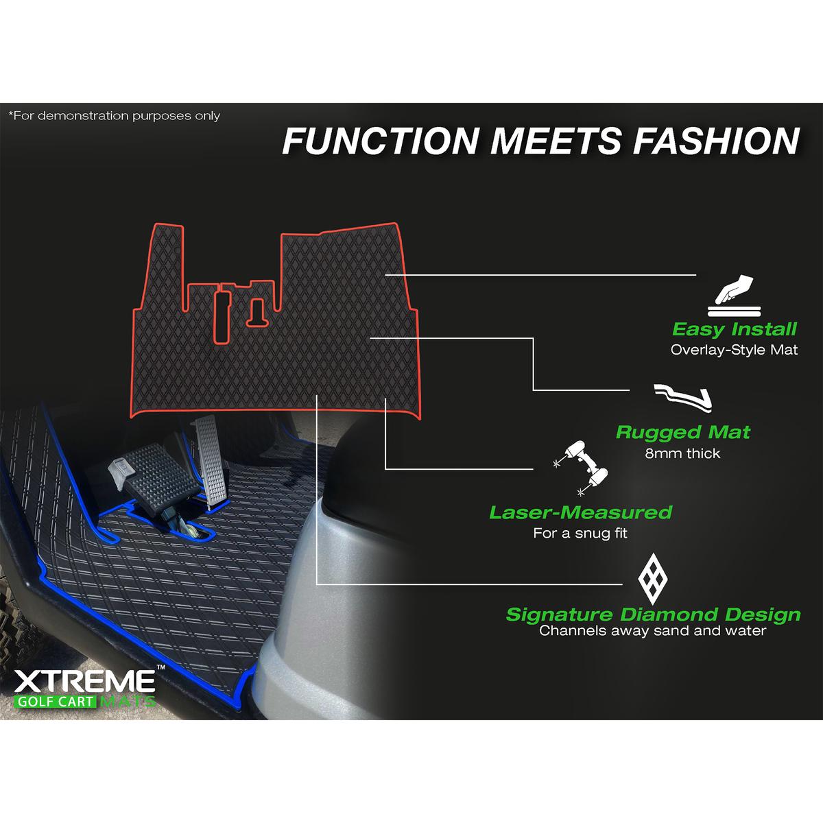 Xtreme Floor Mats for Yamaha Drive - All Black