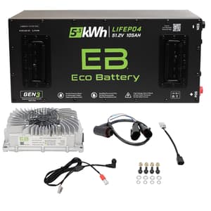 Epic EV 3-3 Battery Configuration Eco Lithium 51V 105Ah GEN3 Battery Bundle - Skinny