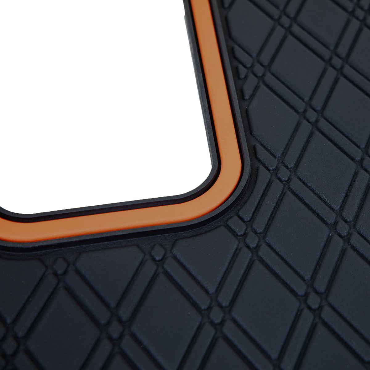 Xtreme Floor Mats for MadJax XSeries 2024-Up – Black/Vivid Orange Metallic