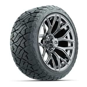 GTW&reg; Monaco Chrome 16 in Wheels with 225/40-R16 Maverick Hybrid Tires - Full Set