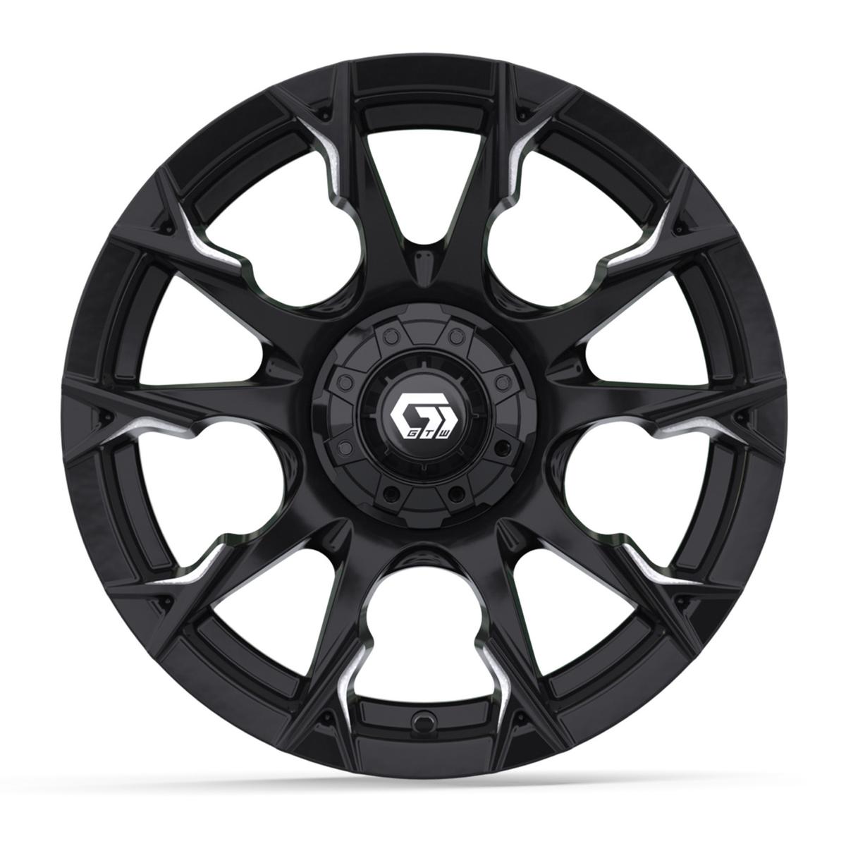 15&Prime; GTW&reg; Diablo Gloss Black with Machined Accents Wheel