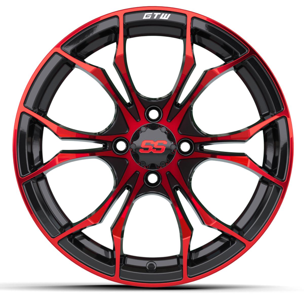 15&Prime; GTW&reg; Spyder Black with Red Accents Wheel