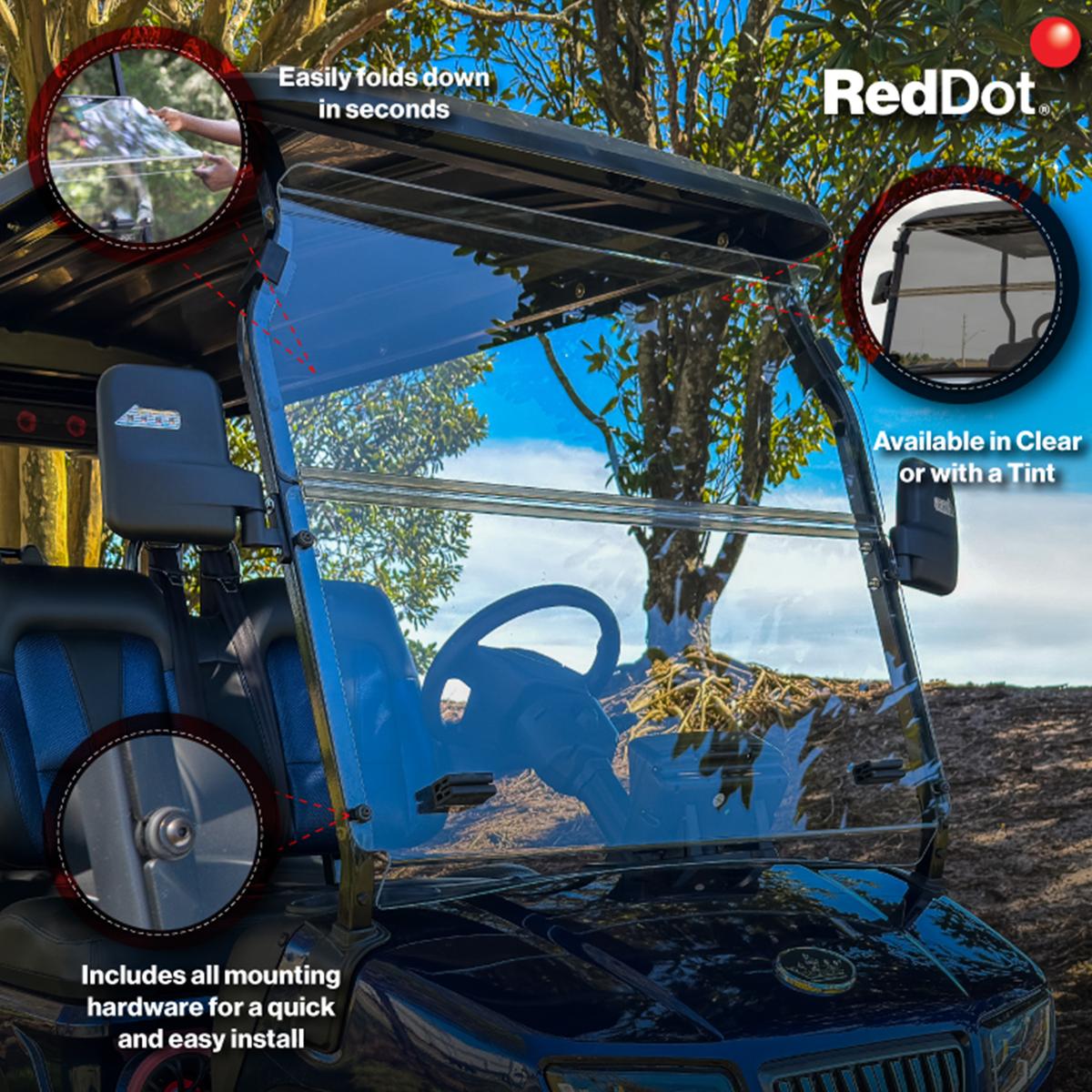 RedDot Evolution D5 Ranger & Maverick Tinted Folding Windshield
