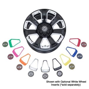 14" GTW&reg; Nemesis Black Wheel with Optional Color Inserts (3:4 Offset)