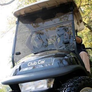 Tinted Club Car Precedent Impact-Resistant Folding Windshield (Years 2004-Up)