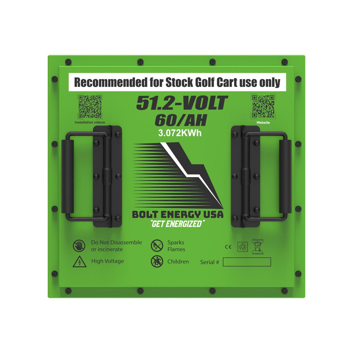 Bolt Energy 51V 60AH Square Standard Accessory Battery Kit