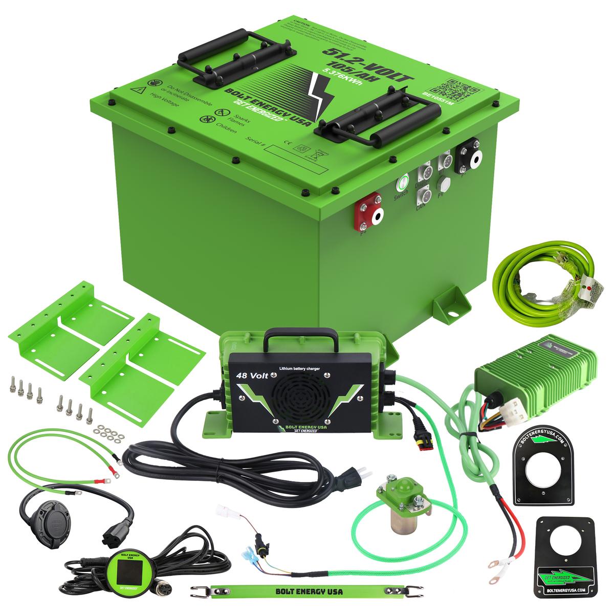 Bolt Energy 51V 105AH Professional Square Accessory Battery Kit