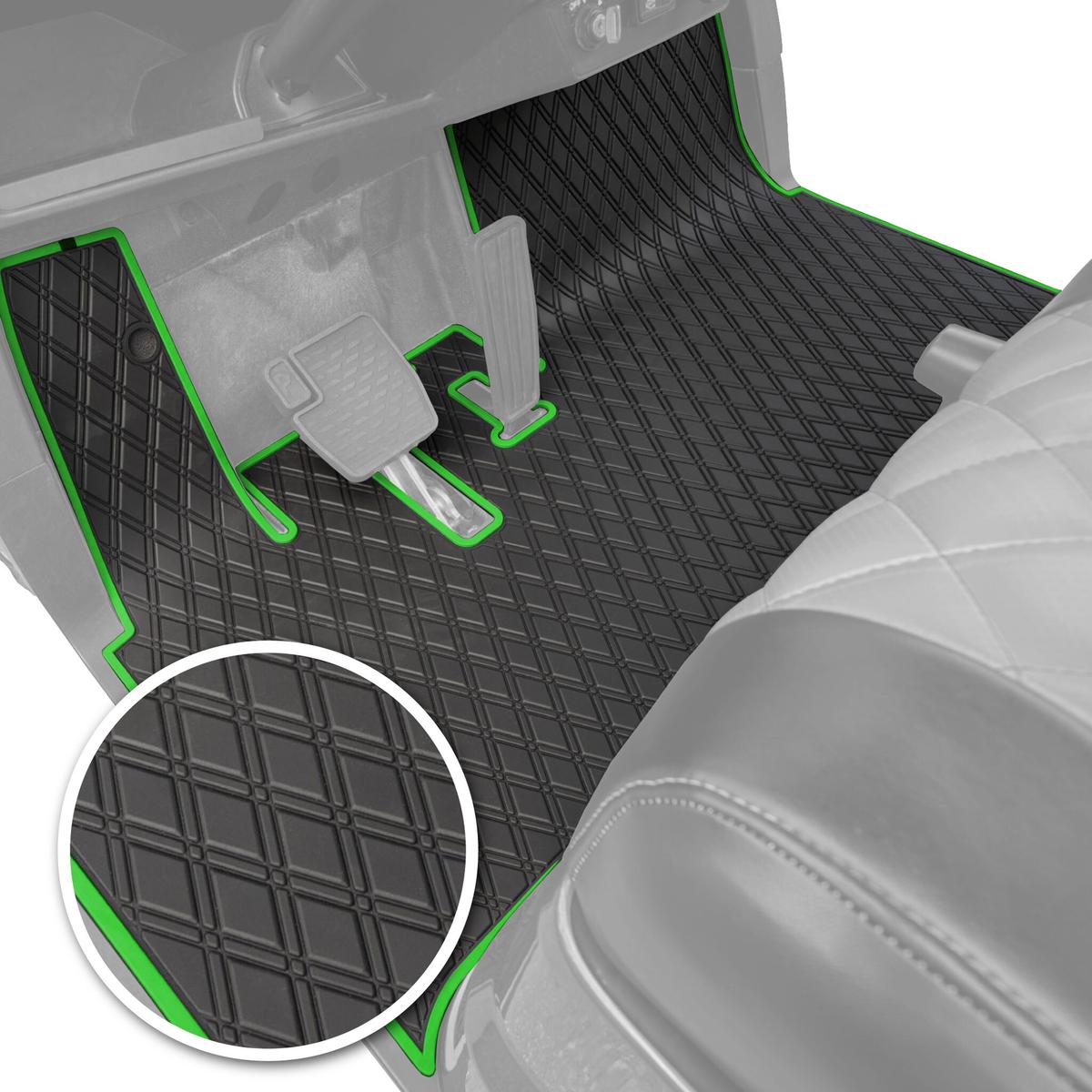 Xtreme Floor Mats for Yamaha Drive 2 - Black/Green