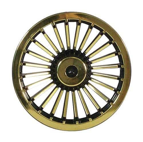 8 Black & Gold Turbine Wheel Cover